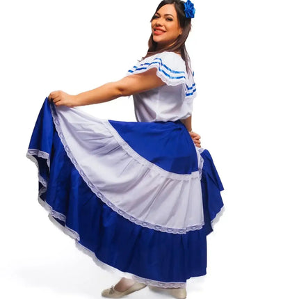 Salvadoran Traditional Women Fiesta Dress - VivianFongDesignsLLC
