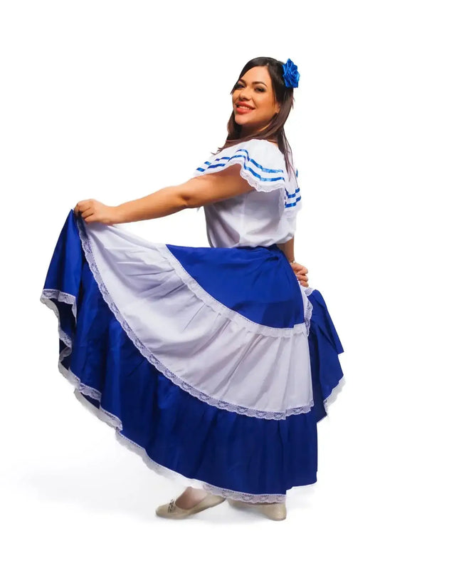 Salvadoran Traditional Women Fiesta Dress - VivianFongDesignsLLC