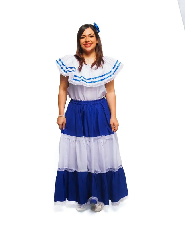 Salvadoran Traditional Women Fiesta Dress - VivianFongDesignsLLC