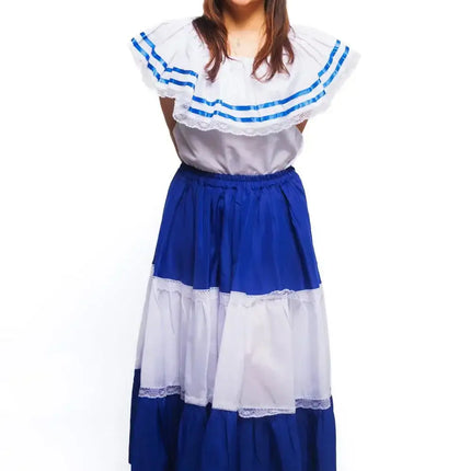 Salvadoran Traditional Women Fiesta Dress - VivianFongDesignsLLC