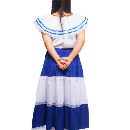 Salvadoran Traditional Women Fiesta Dress - VivianFongDesignsLLC