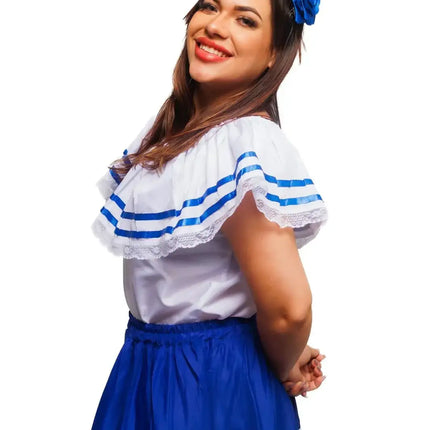 Salvadoran Traditional Women Fiesta Dress - VivianFongDesignsLLC