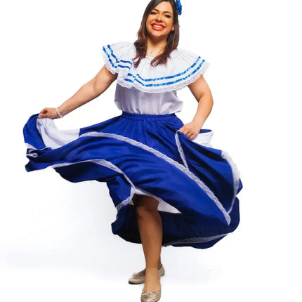 Salvadoran Traditional Women Fiesta Dress - VivianFongDesignsLLC