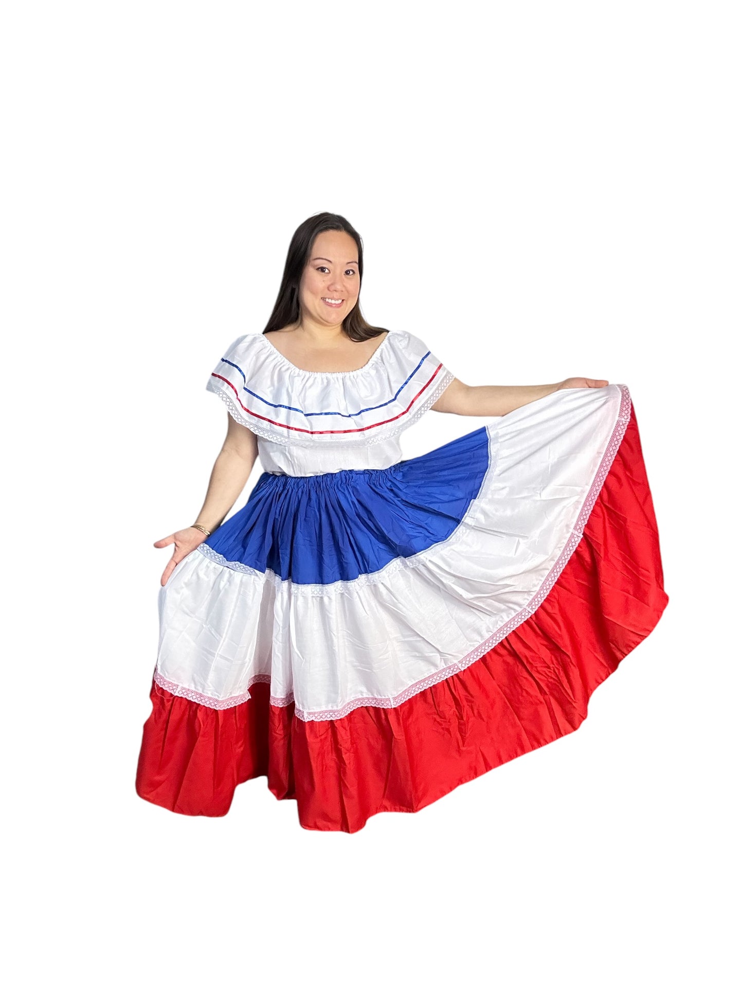 Dominican Republic Traditional Dress for Adults