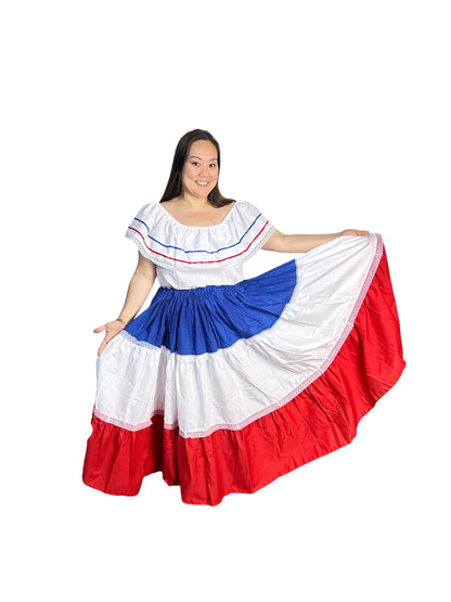 Dominican Republic Traditional Dress for Adults