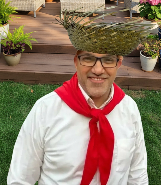 Jibaro Set Pava and Scarf - Elegant Traditional Accessory Set