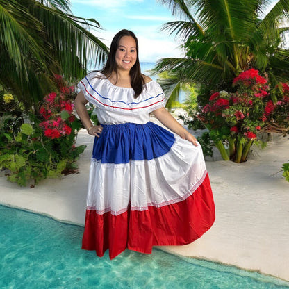 Dominican Republic Traditional Dress for Adults