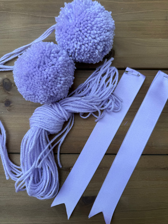 Handmade PomPom (Mota) Yarn Set for Panamanian Pollera - VivianFongDesignsLLC