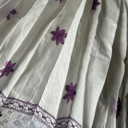 Robe panaméenne traditionnelle, Pollera de Coquito avec pompon et ruban gratuits