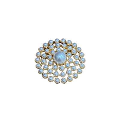Stainless Steel Mosqueta with Pearls Brooch for Pollera