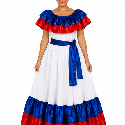 Caribbean Dominican Republic Puerto Rico Dancing Wide Dress