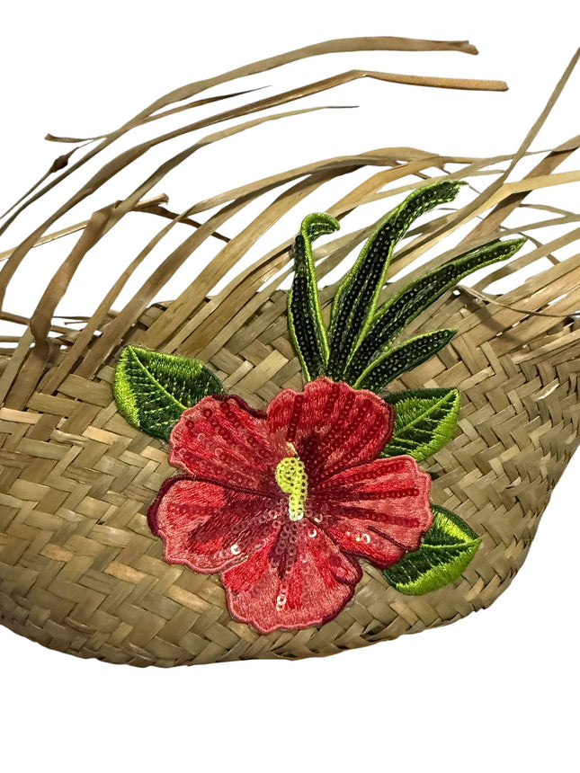 Puerto Rican Pava with Hibiscus Maga Flower