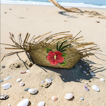 Puerto Rican Pava with Hibiscus Maga Flower