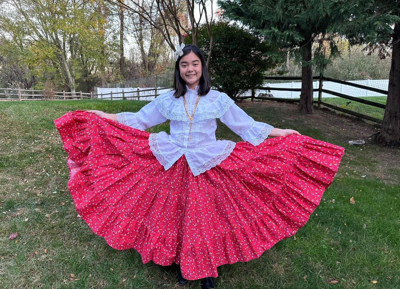 Panamanian Traditional Dress Basquiña Style Pollera