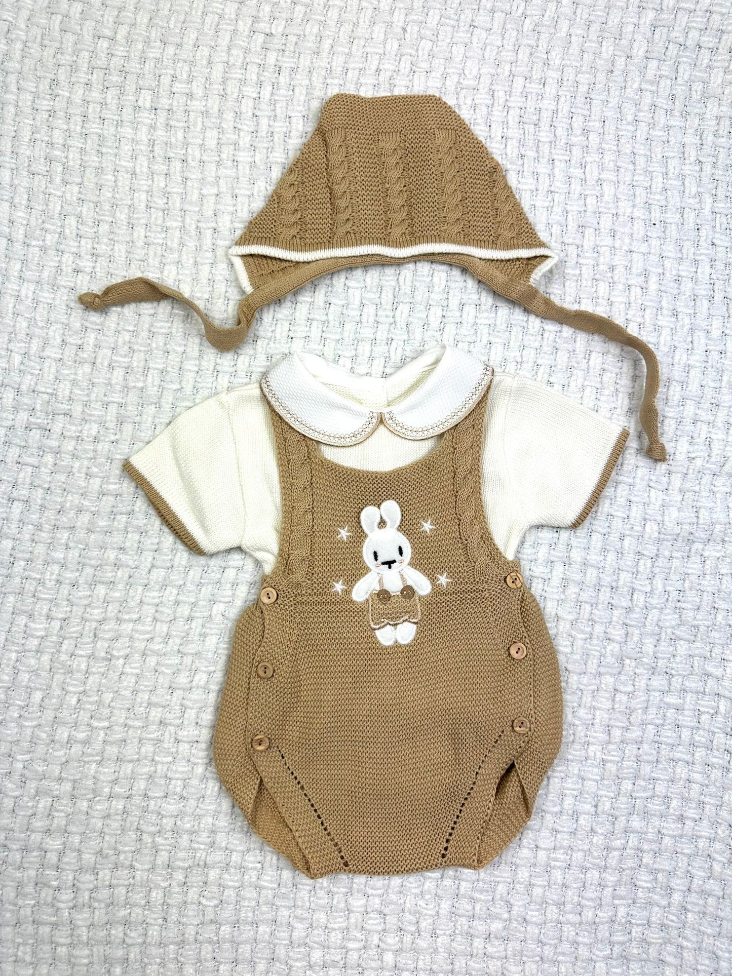 Newborn Knitted Set Hospital Outing Camel Spanish European Style