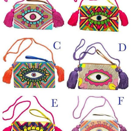 Bolsa Wayuu Traditional Colombian Crossbody Handbag - VivianFongDesignsLLC
