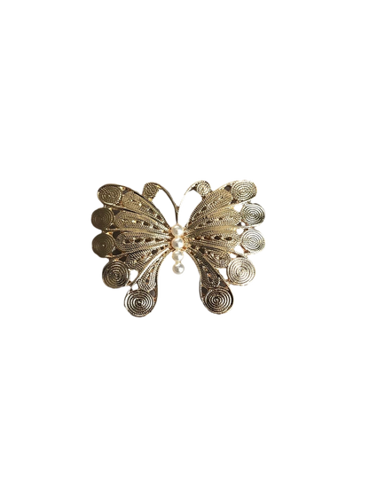 Butterfly Brooch For Panamanian Pollera Panama Panamanian Jewelry Stainless Steel - Vivian Fong Designs