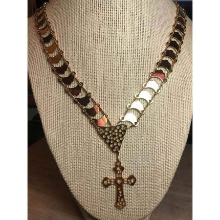 Cadena Chata Necklace for Panamanian Pollera - VivianFongDesignsLLC