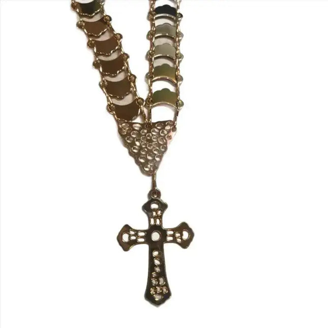 Cadena Chata Necklace for Panamanian Pollera - VivianFongDesignsLLC