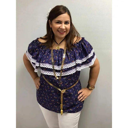 Cadena Chata Necklace for Panamanian Pollera - VivianFongDesignsLLC