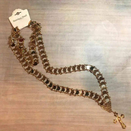 Cadena Chata Necklace for Panamanian Pollera - VivianFongDesignsLLC