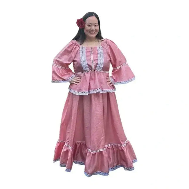 Colombian Traditional Cumbia Dress with Blouse and Skirt - VivianFongDesignsLLC