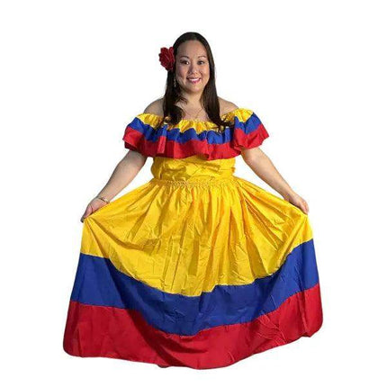 Colombian Traditional Dress - Flag Style - VivianFongDesignsLLC