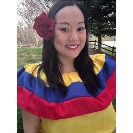 Colombian Traditional Dress - Flag Style - VivianFongDesignsLLC