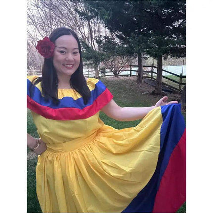 Colombian Traditional Dress - Flag Style - VivianFongDesignsLLC
