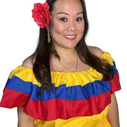 Colombian Traditional Dress - Flag Style - VivianFongDesignsLLC