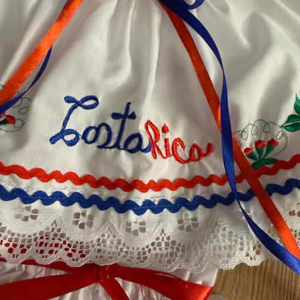 Costa Rica embroidery and neckline detail