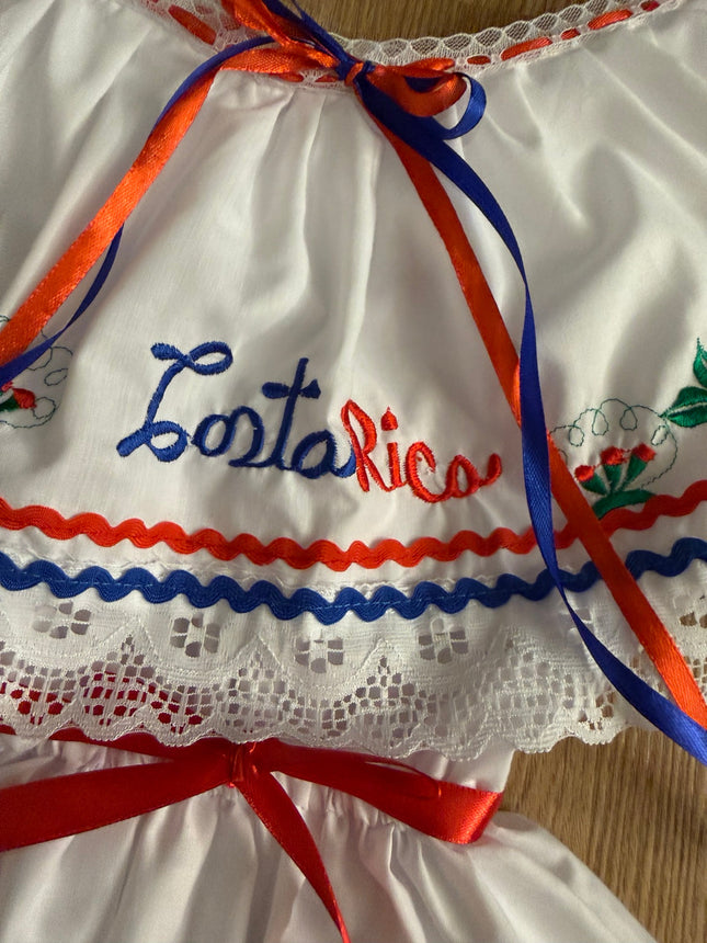 Costa Rica embroidery and neckline detail