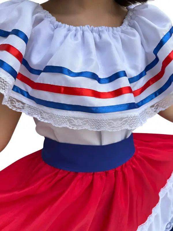 costa rica traditional dress My - Rican with our flag colors! Independence Day is around the corner! info.vacationstocostarica.com/custom-itinerary #MyCostaRica #PuraVida Perfect for any occasion! Costa Rican Traditional Women Casual