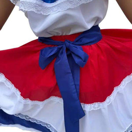 Costa Rican Traditional Women Fiesta Dress - VivianFongDesignsLLC