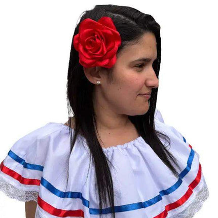 Dominican Republic Traditional Women Fiesta Dress - VivianFongDesignsLLC