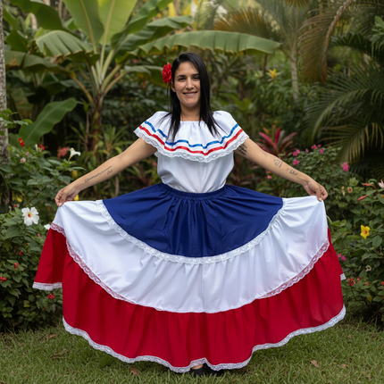 Dominican Republic Traditional Women Fiesta Dress
