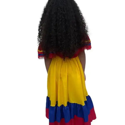 Ecuador Traditional Girls Fiesta Dress - VivianFongDesignsLLC
