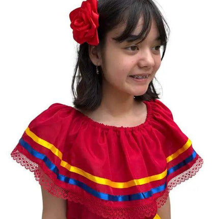 Ecuador Traditional Women Fiesta Dress - VivianFongDesignsLLC