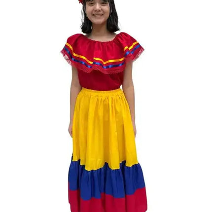 Ecuador Traditional Women Fiesta Dress - VivianFongDesignsLLC