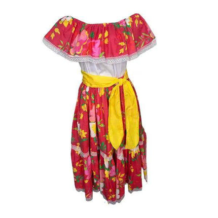 Floral Hispanic Traditional Dress - VivianFongDesignsLLC