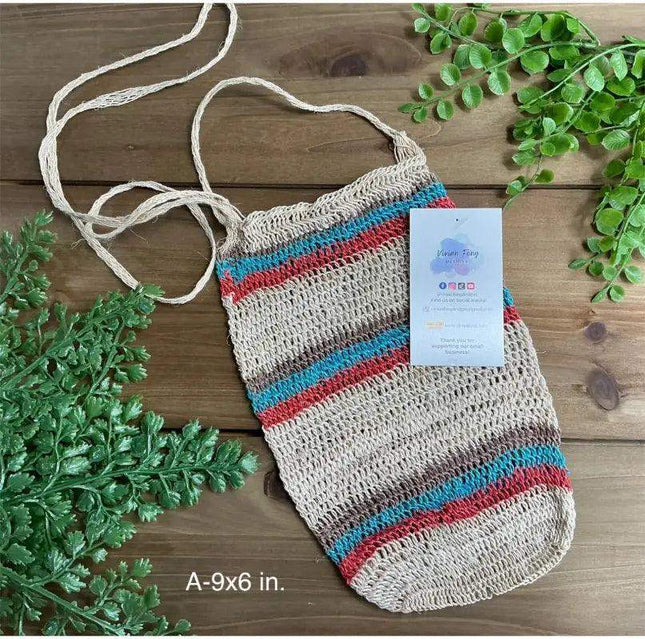 Handmade Panamanian Chacara Bag - Artisanal Folk Accessory - VivianFongDesignsLLC