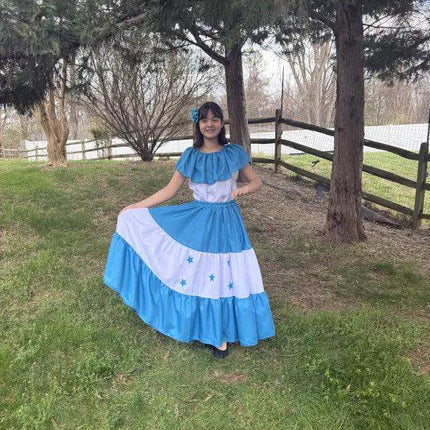 Honduras Traditional Women Fiesta Dress - VivianFongDesignsLLC