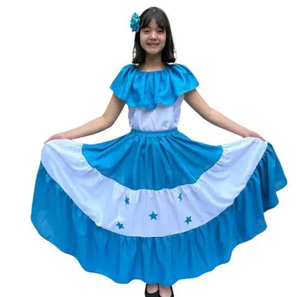 Honduras Traditional Women Fiesta Dress - VivianFongDesignsLLC