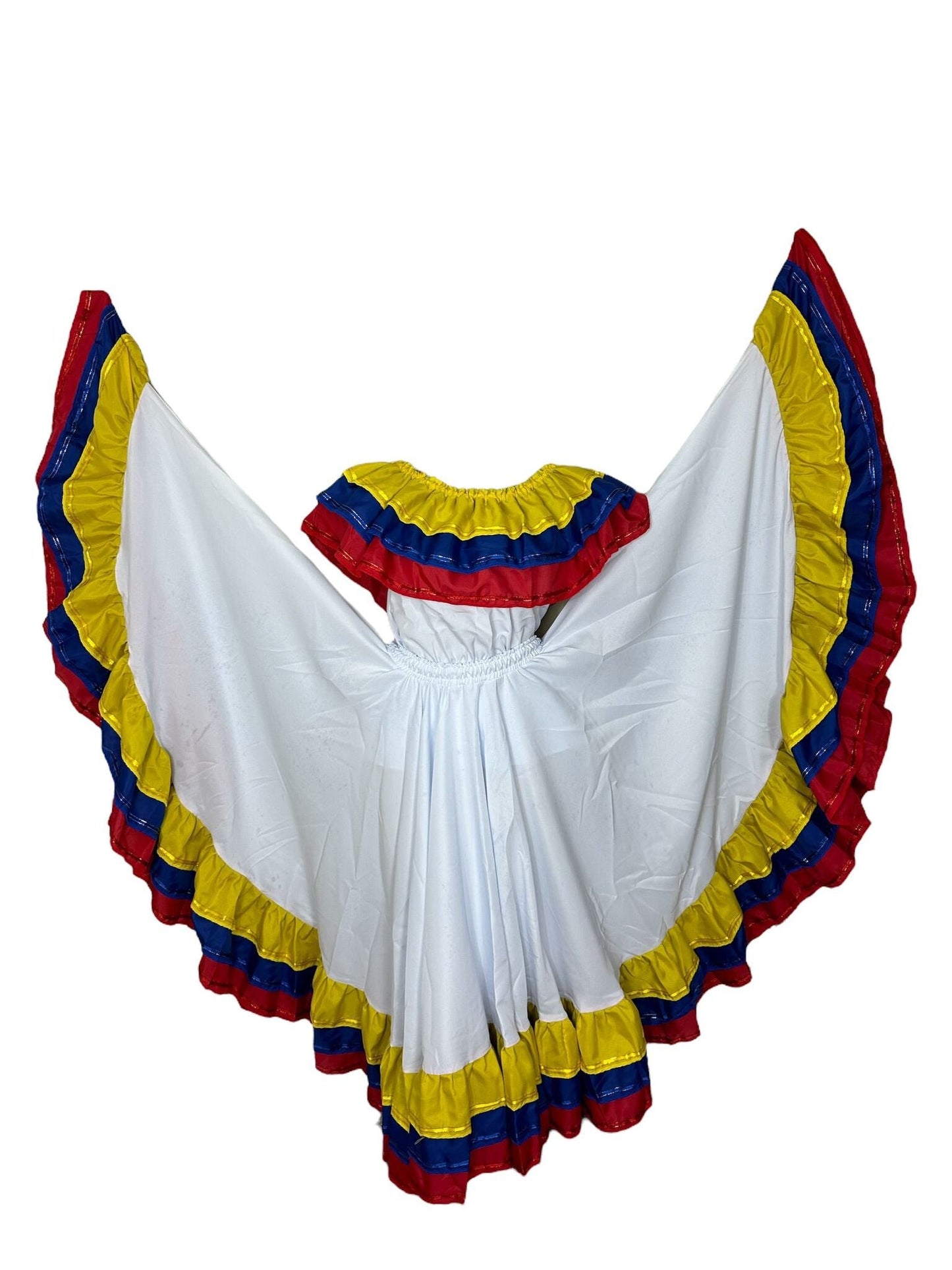 Colombia Traditional Wide Dress Cumbia - Wide Fancy Ribbon