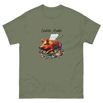 Lechon Asado Classic Tee - Unisex Cotton T-Shirt - VivianFongDesignsLLC