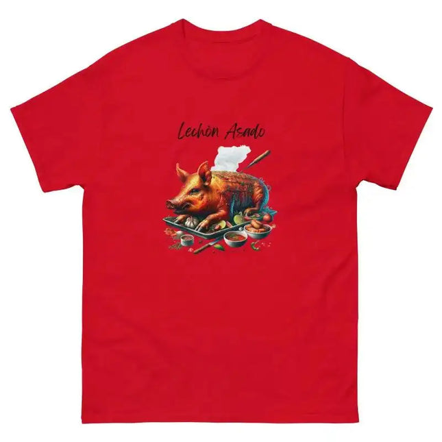 Lechon Asado Classic Tee - Unisex Cotton T-Shirt - VivianFongDesignsLLC