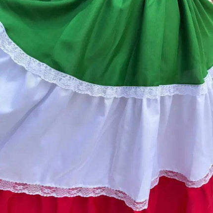 Mexican Traditional Girls Fiesta Dress - VivianFongDesignsLLC