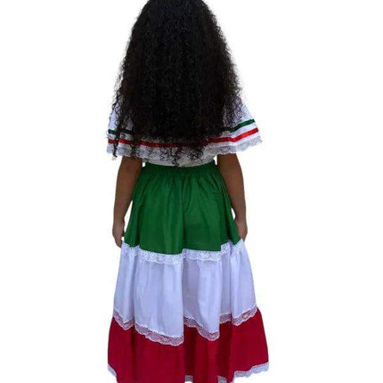 Mexican Traditional Girls Fiesta Dress - VivianFongDesignsLLC