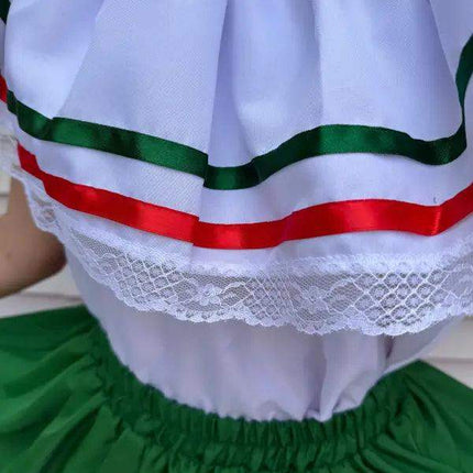 Mexican Traditional Girls Fiesta Dress - VivianFongDesignsLLC