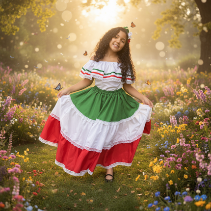 Mexican Traditional Girls Fiesta Dress
